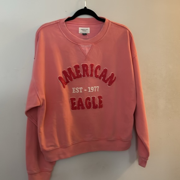 NWT AMERICAN EAGLE 🦅 LOGO CREWNECK SWEATER - Picture 12 of 16